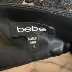 Bebe  Skirt Black Lace Overlay Corset Lacing Ruched Back Romantic Goth Size 6 Photo 5