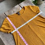 Forever 21 Womens Dress Size Medium Mustard Yellow Sweater Short Sleeves Photo 7