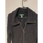 Ralph Lauren Lauren  black zip up cardigan size medium Photo 1