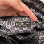 London Fog NWOT |  women’s solid black glossy scale textured handbag purse‎ bag Photo 5