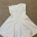 Urban Outfitters Mini Jean Dress  White Photo 3