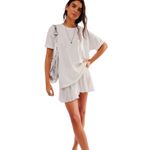 Daydreamer Lace Heart Tee Size M New with Tag MSRP $88 Sold Out on Free People Photo 2