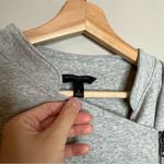 Banana Republic Asymmetrical Grey Long Sleeve Zip Fleece Jacket Size Large Photo 4