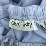Oleg Cassini Vintage 80s Silk Pants Women’s M Blue Loose Fit Elastic Tie Waist Size M Photo 9
