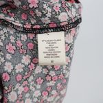 ROW A Floral Print Smocked Bodice Mini Dress Women's Size M Pink Black Size M Photo 3