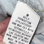 Lane 201  Women's Light Wash Rhinestone Detail High Waist Straight Jeans Size M Photo 3