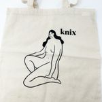 Knix Leia Bryans Nude Art Body Positivity Reusable Cotton Canvas Tote Bag Cream Photo 1