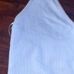 Garage  Seamless Ribbed Halter Cropped Tank Top Photo 1