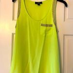 I.N. San Francisco Lime Yellow Tank With Sequin Detail Photo 0