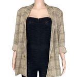 Majorelle  Rhea Double-Breasted Blazer, Tan Plaid, XL Photo 13