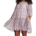 BB Dakota  Steve Madden Ditsy Mini Babydoll Peasant‎ Free Spirit Tiered L NWT Photo 0