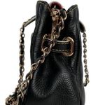 Zardangs Molly Chain Strap Black Leather Clutch Convertible Bag Purse Photo 5