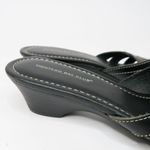 Montego Bay Club Vintage Y2K Black Leather Sandals Photo 5