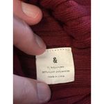 Knit & Love Dress Womens Medium Ribbed Sleeveless Mock Neck Midi Bodycon Red Photo 9