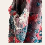 Anthropologie Maeve Gray Jacquard Floral Print Sleeveless Midi Dress Size 14 Photo 10