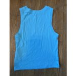 Hollister Turquoise High Neck Tank Women XS Ribbed Crop Must Have Collection Photo 1