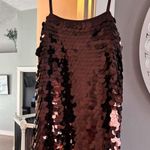 Brown Sequin Mini Dress Size XS Photo 0