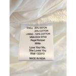 Show Me Your Mumu  Regal Cotton Romper in White M Photo 10