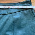 Jason Wu deep green croc faux leather crop pants 6 Photo 9