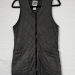 Prairie Underground Grey Quilted Full Zip Vest Womens S Lagenlook Jacket Casual Gray Photo 0