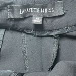 Lafayette 148 Black Virgin Wool Straight Leg Menswear Pants 14 Stretch Career Photo 5