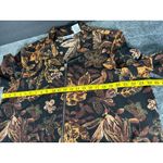 Blair Vintage 90's Earth Tone Abstract Leaf Print Windbreaker Jacket Size L Photo 3