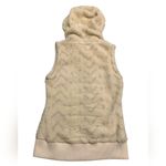 Billabong ​ Sherpa Fleece Hooded Vest Cozy Boho Gorpcore Cream Chevron Photo 1