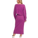 Zenana Outfitters ‎ Ribbed Asymmetric Hem and Sleeve Top & Skirt Set Photo 3