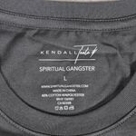 Spiritual Gangster Spiritual Gangster x Kendall Toole "Never Knocked Out" T-Shirt Vtg Black L NWT Photo 4