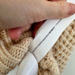 Moon River Women’s Large Puff Sleeve Textured Jacket Cream Cable Knit Cardigan Photo 2