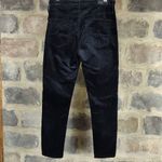 AG Adriano Goldschmied Black Velveteen The Farrah Skinny pants Woman Size 27R Photo 4