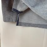 L.L. Bean Women’s Soft Rugby Shirt Pullover Quarter Button Size Small Gray Blue Photo 4