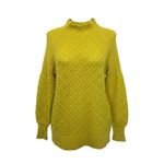 Anthropologie Sweater Size XS Bia Mock Neck Tunic Balloon Sleeve Lime Photo 5