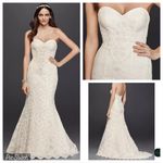 Oleg Cassini Stunning  Lace Trumpet Wedding Gown! Photo 1