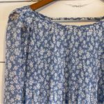 Kimchi Blue Urban Outfitters long sleeve floral blue dress size medium. … Photo 4