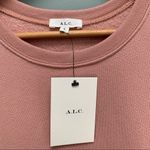 ALC Frank A.L.C. Rayna Puff Sleeve Cropped Sweatshirt pink size small Photo 4