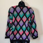 Funky Chunky Knit Diamond Sweater Size Medium Kate Collins Vintage 80s Acrylic Photo 4