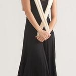 Marine layer  Lexi Rib Fit & Flare Midi Dress Black Medium $98 Photo 6