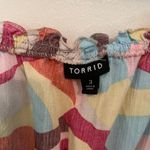 Torrid 3 Women's Multicolor Peplum Gauze Square Neck Cami Top Plus Size 3x Photo 4