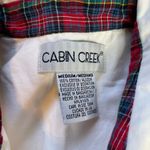 Cabin creek  Vintage Button Up Plaid White Red Christmas Holiday Winter Medium‎ Photo 2