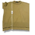 Jenni Kayne Boyfriend Sweater Size Medium Green Cotton Knit Women's Slouchy Cozy Photo 6