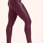 Peloton NWT Women's XL Show Up Houndstooth Leggings Purple Metallic High Rise Photo 0