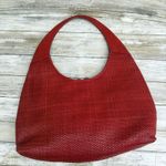 Paolo Masi Y2K Purse Hobo Bag Red Leather Woven Flower Boho Hippie Festival Photo 15