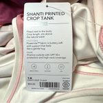Athleta  Shanti Crop Tank 1X Sea Spray Pink Plum Ombre Racerback Printed Top New Photo 6