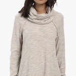 Free People FP Beach Women's Long Sleeve Cocoon Cowl Pullover Oatmeal One Size Photo 0