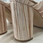 Free People X Jeffrey Campbell Venice Mule Heels 6.5 Twist Satin Feminine Chic Photo 6