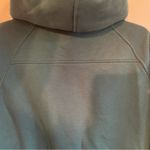 Danskin  Hooded Mixed Rib Cozy 1/2 Zip Women’s XL Dark Green Kangaroo Pocket Photo 7