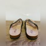 White Mountain Carly signature comfort molded footbed brown buckle sandal size/7 Photo 4