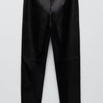 ZARA nwt high waisted faux leather leggings pants Photo 6