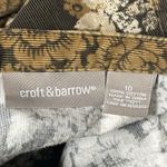 Croft & Barrow Corduroy Women Skirt Sz 10 Multicolor Floral A-line Modest Midi Church Grandma Photo 7